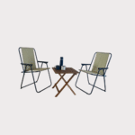 Comfort on the Go – Foldable Chair & Table Set (for 2)