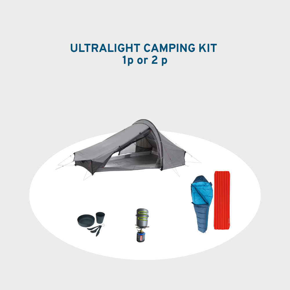 camping gear rental in iceland Ultralight camping kit - Image 1