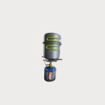 Pinguin Gas stove with pots